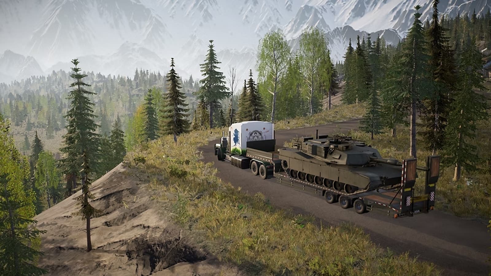 Alaskan Road Truckers — marketing gry na Steam — 1