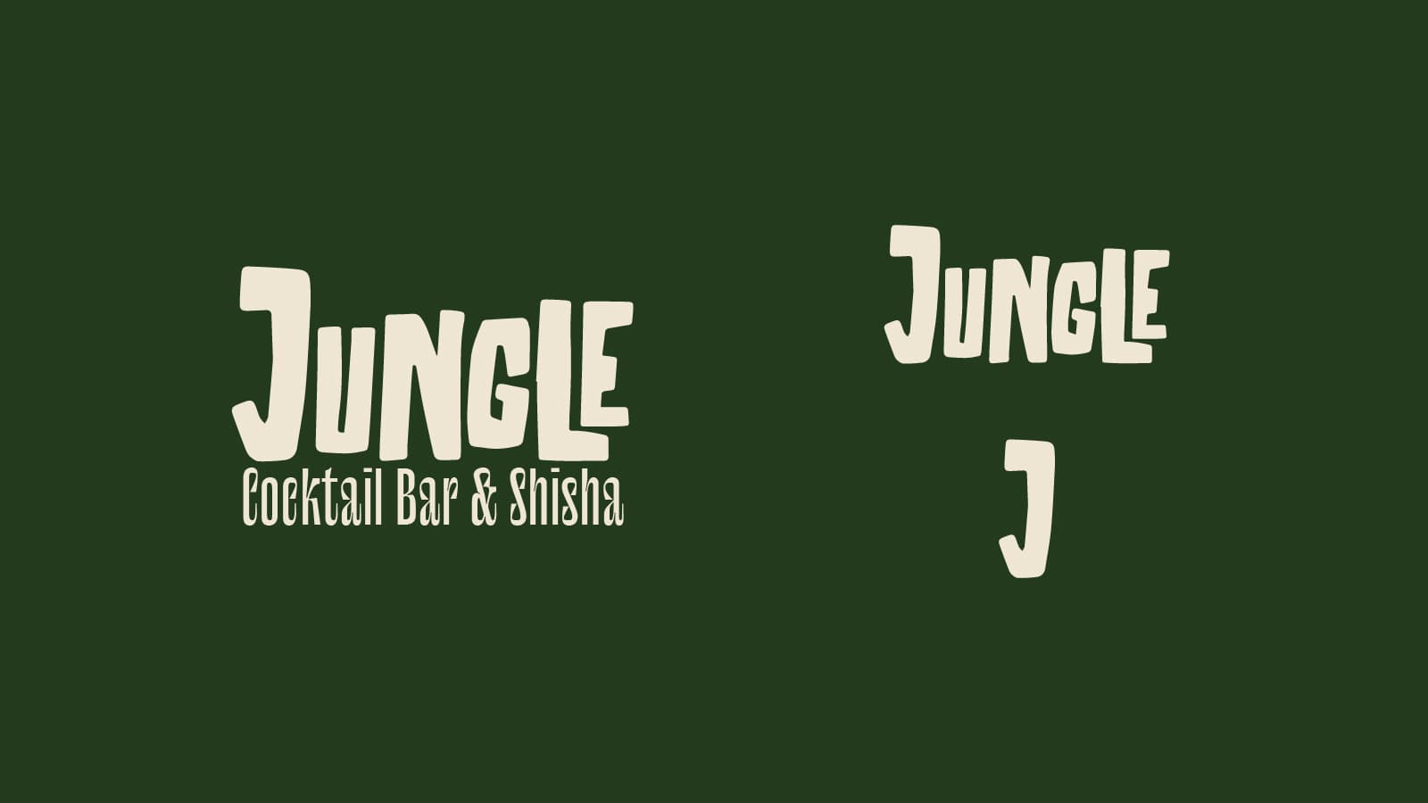 Jungle — koncept key visual i brandbook dla pubu — 1