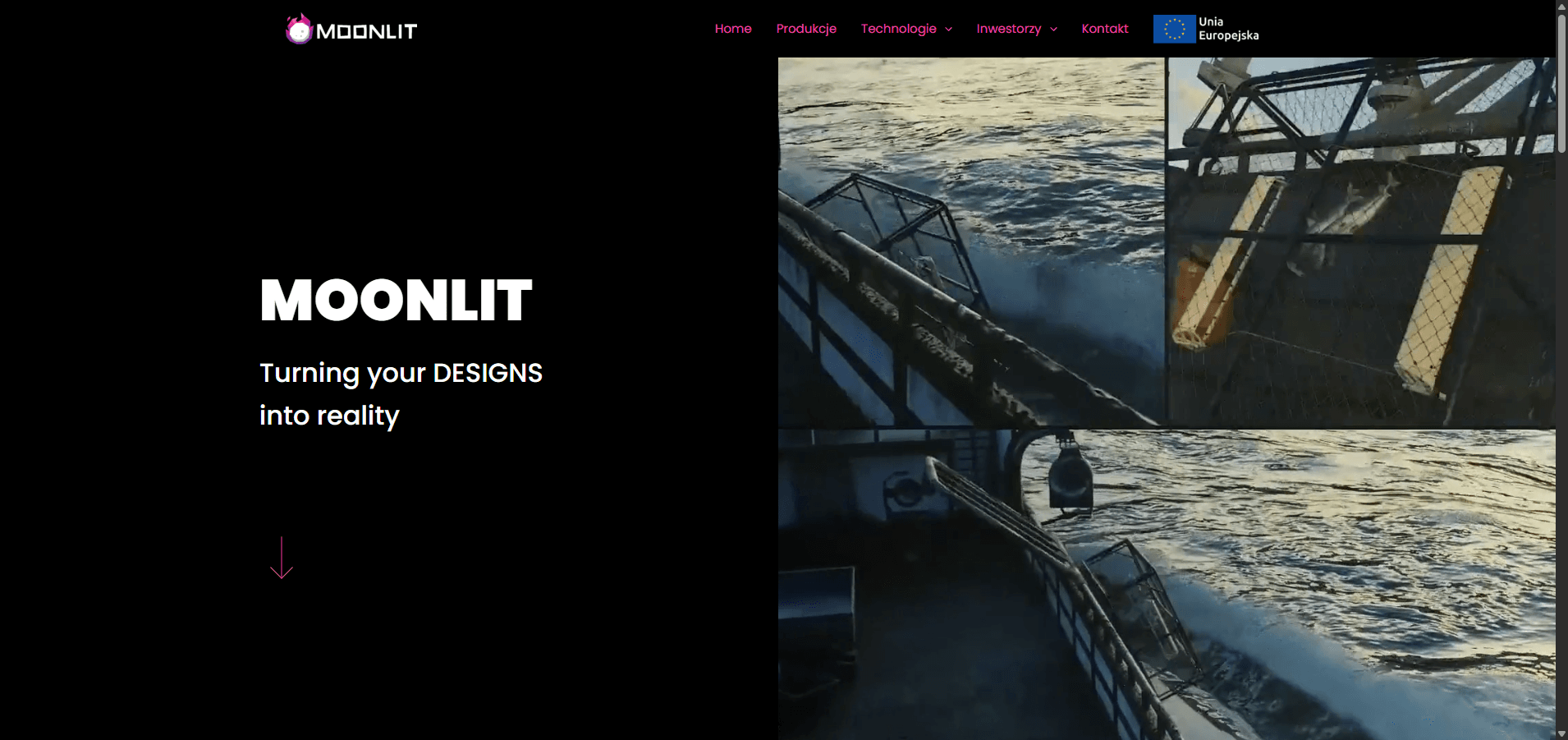 Moonlit Games — strona internetowa studia gier